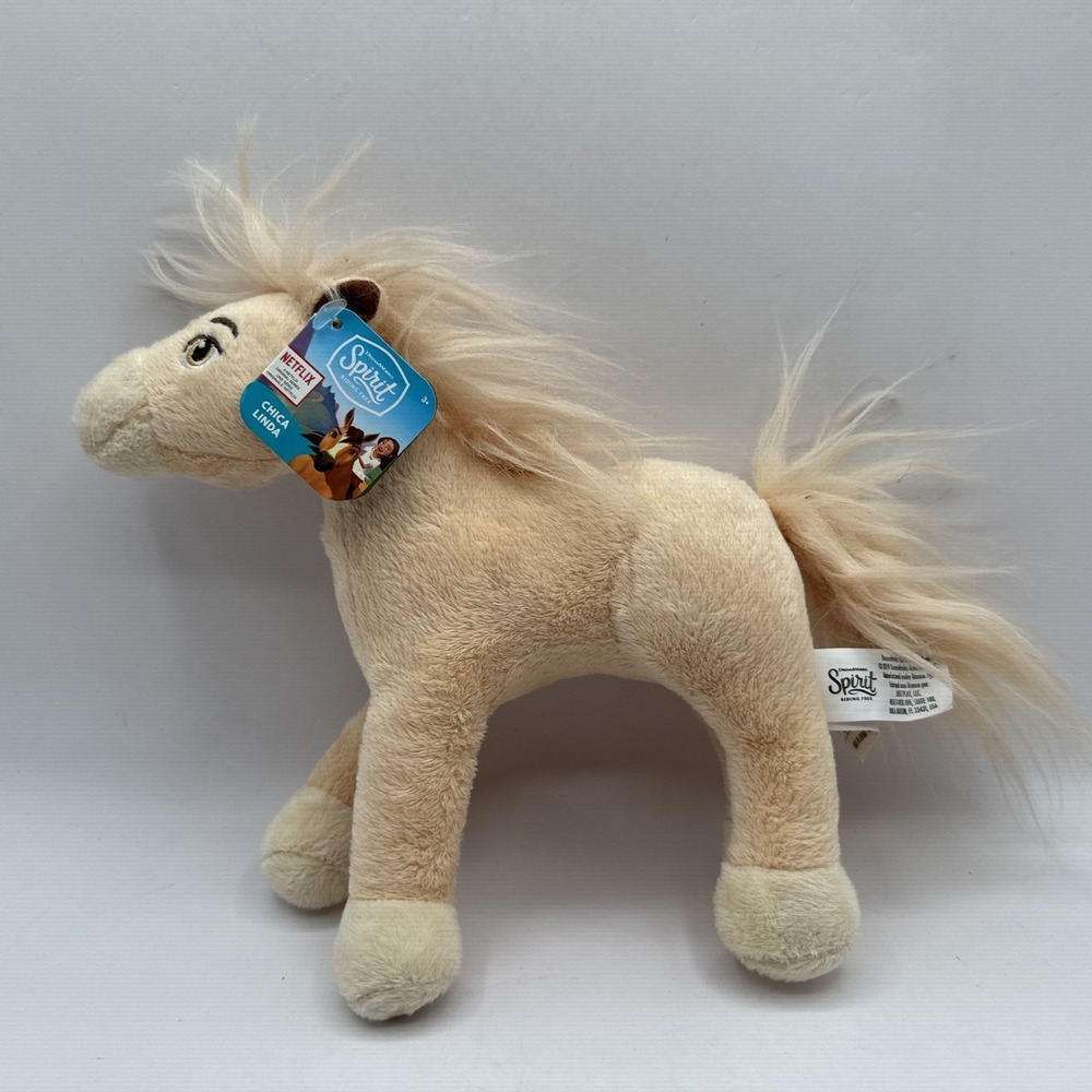 9" Horse Plush Spirit Riding Free Chica Linda Standing Dreamworks NWT Netflix